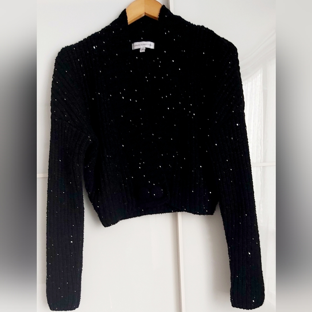 Torn By Ronny Kobo NWOT "Calypso" Cropped Cardigan M.